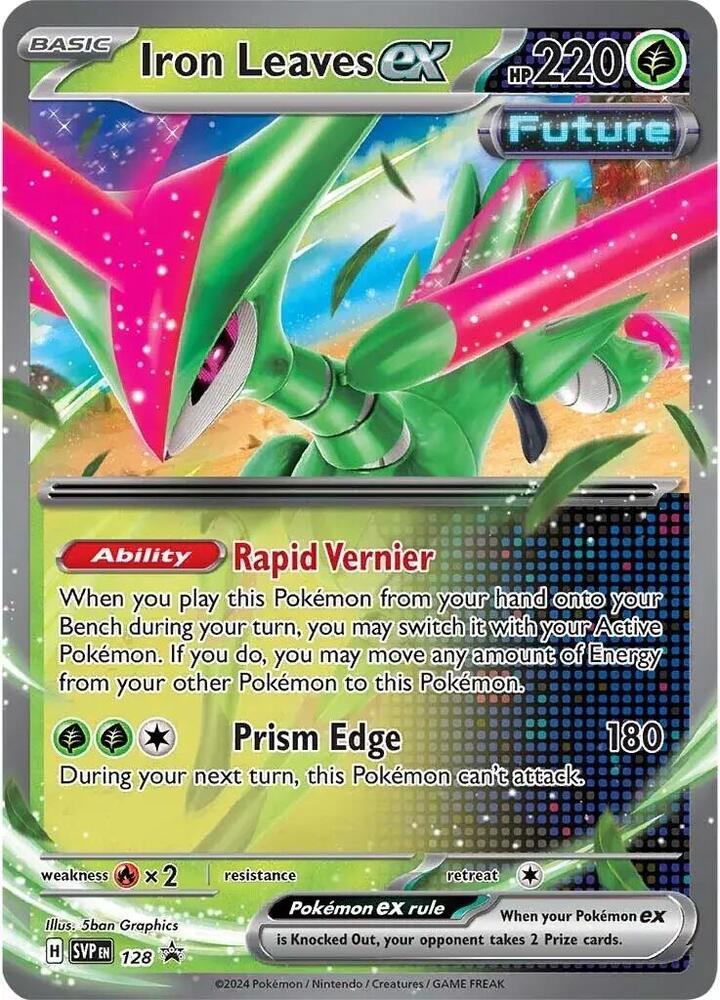 Iron Leaves ex - Promo SV: Scarlet & Violet Promo Cards 128 NM (Back)