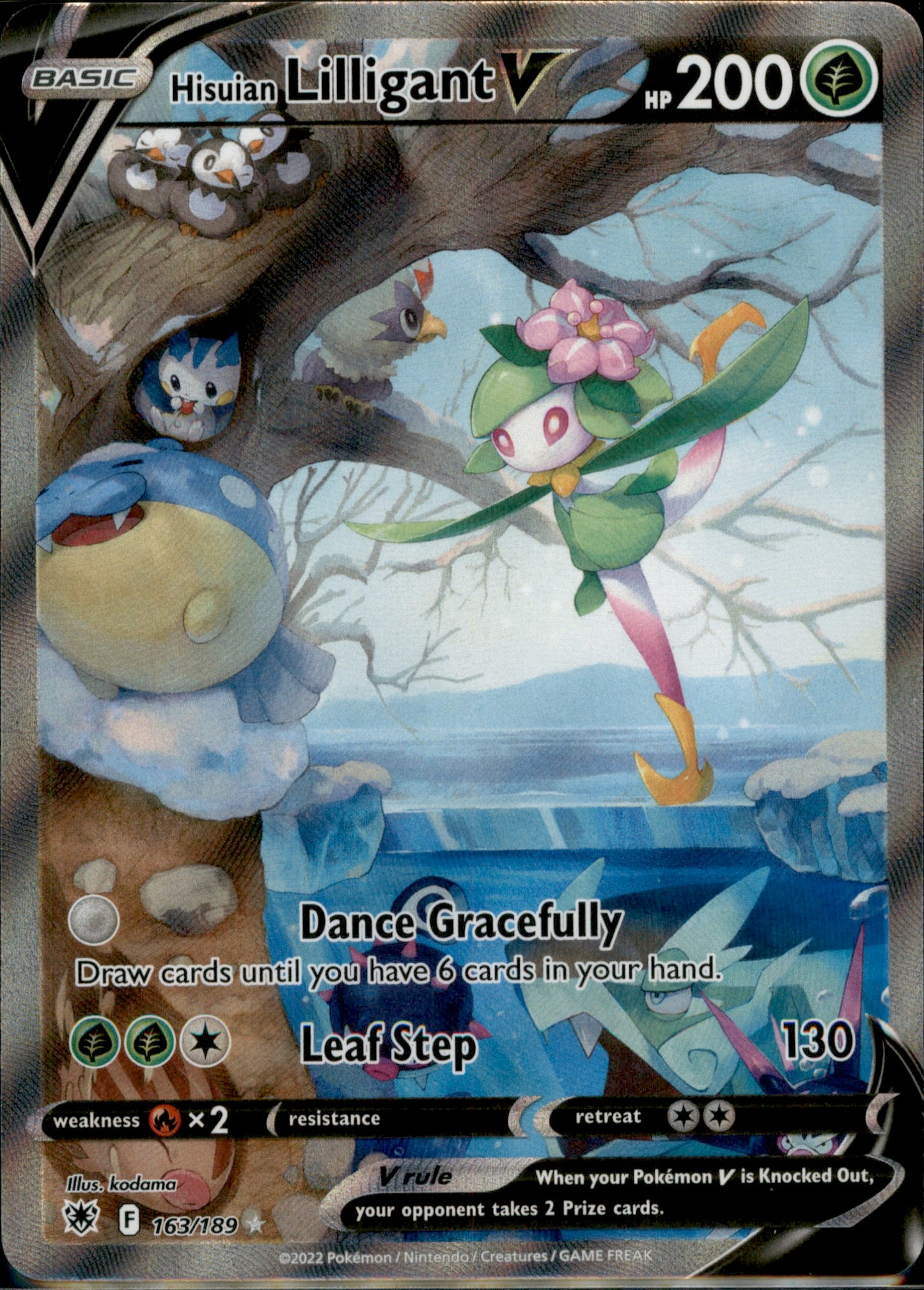 Hisuian Lilligant V (Alternate Full Art) SWSH10: Astral Radiance 163/189 NM