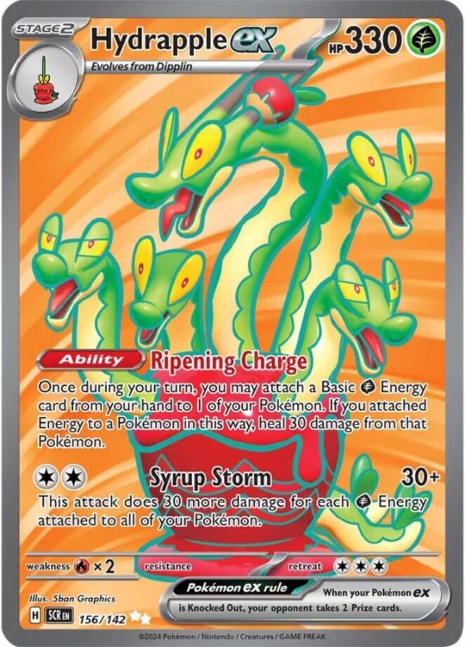 Hydrapple ex Ultra Rare SV07: Stellar Crown 156/142 NM