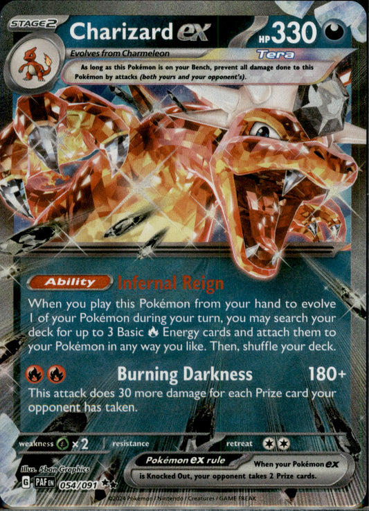 Charizard ex - Double Rare SV: Paldean Fates 054/091 NM