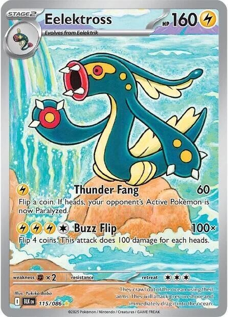 Eelektross Illustration Rare SV: Black Bolt 115/086 NM