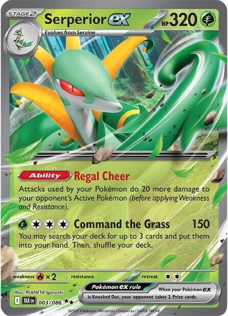 Serperior ex Double Rare SV: Black Bolt 003/086 NM
