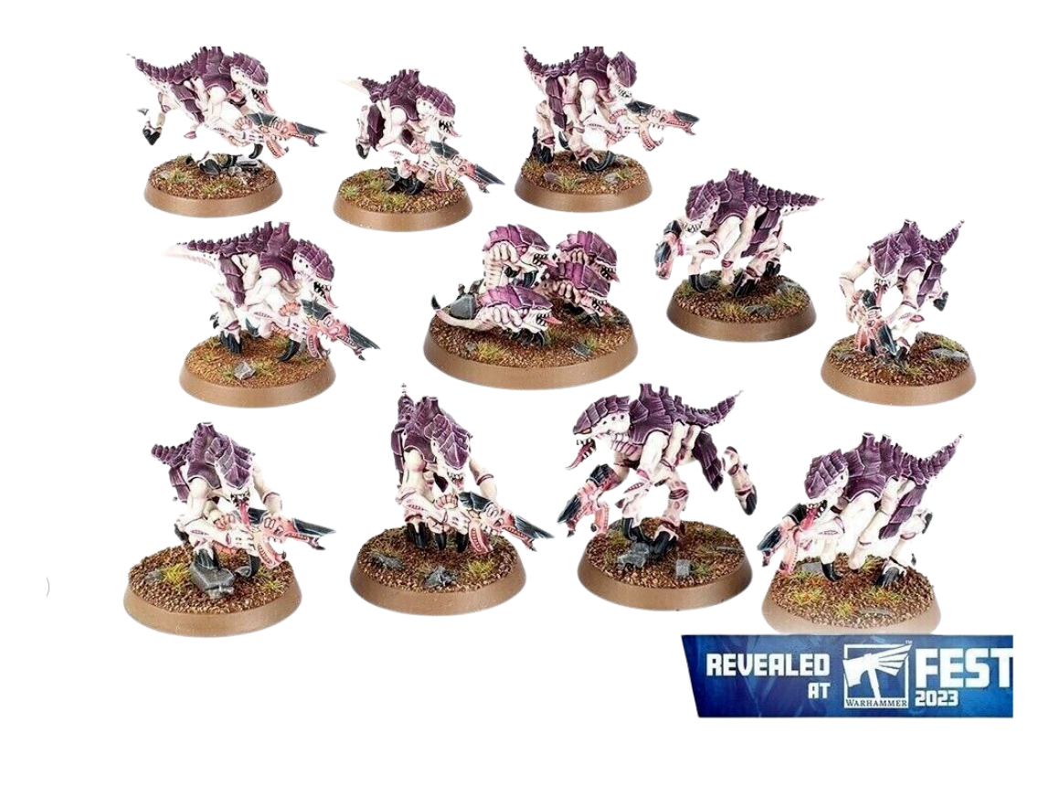 Warhammer - Leviathan - Tyranid - Monopose Termagants W/ Ripper Swarm