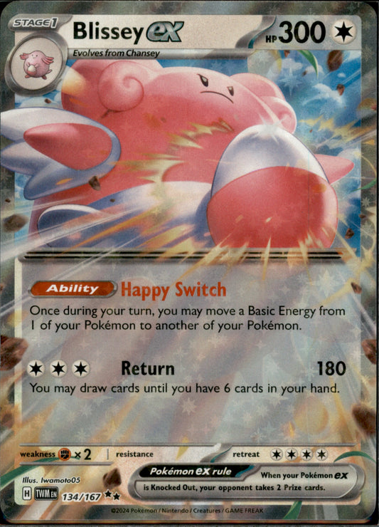 Blissey ex Double Rare SV06: Twilight Masquerade 134/167 NM