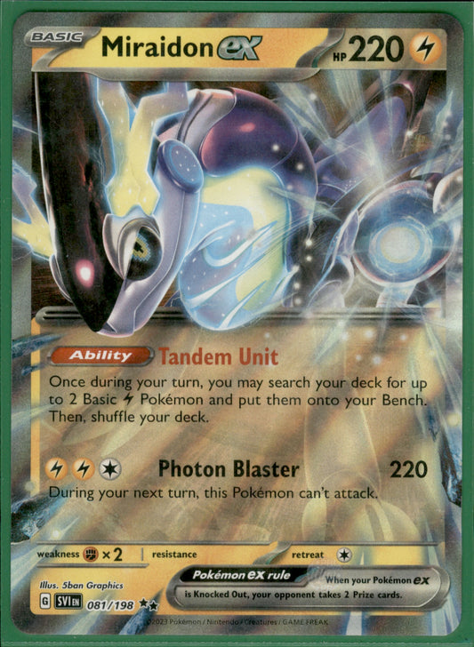 Miraidon ex Double Rare SV01: Scarlet & Violet Base Set 081/198 NM