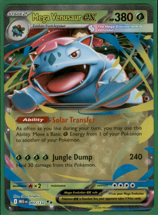 Mega Venusaur ex Double Rare ME01: Mega Evolution 003/132 NM