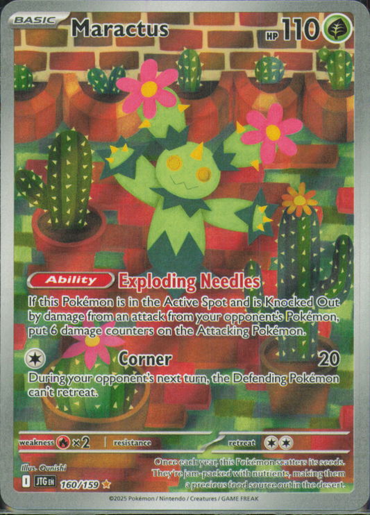 Maractus Illustration Rare SV09: Journey Together 160/159 NM