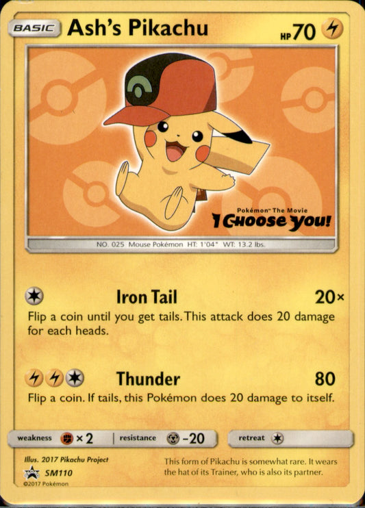 Ash's Pikachu Promo SM Promos SM110 LP