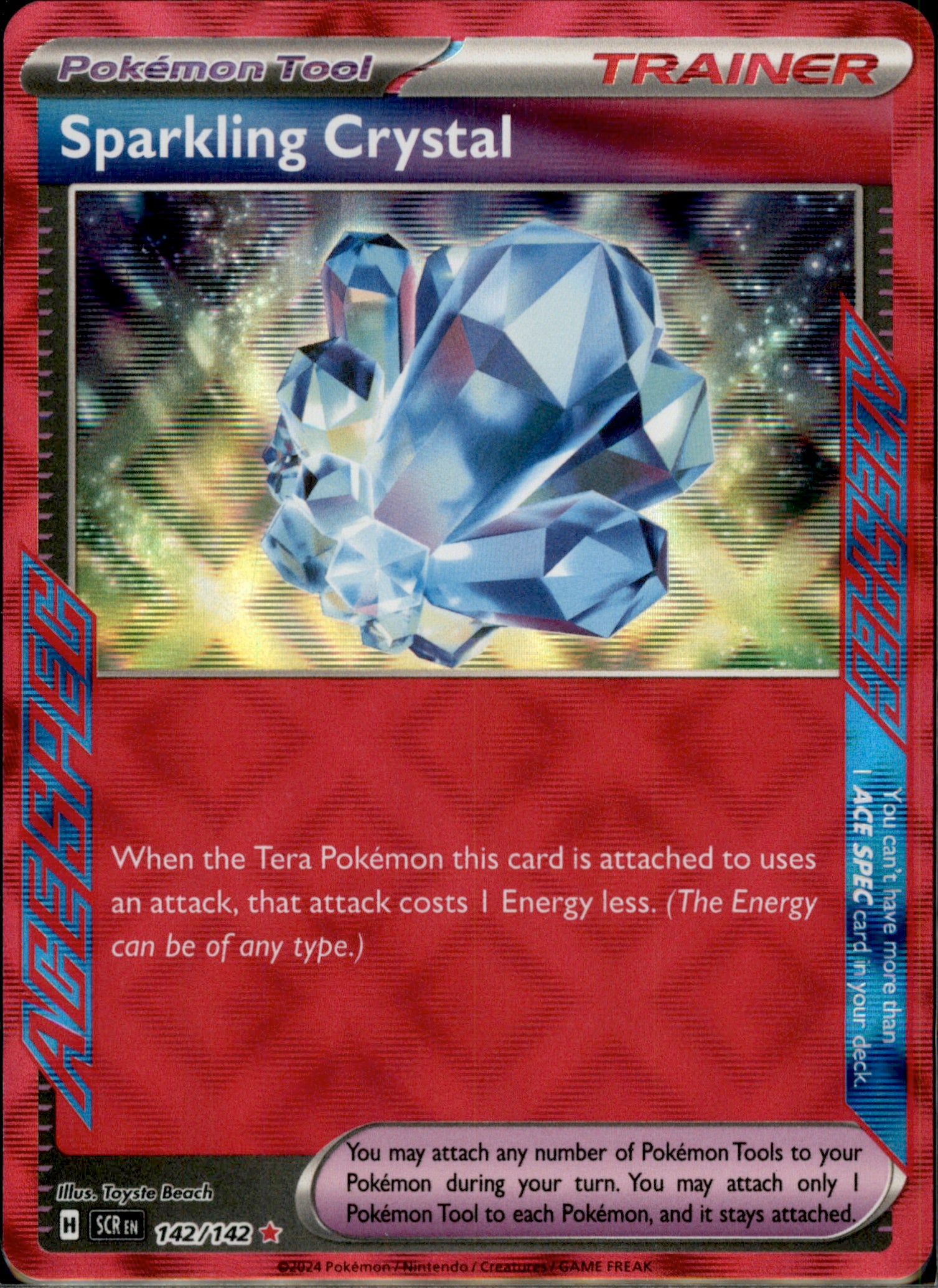 Sparkling Crystal ACE SPEC Rare SV: Prismatic Evolutions 129/131 NM