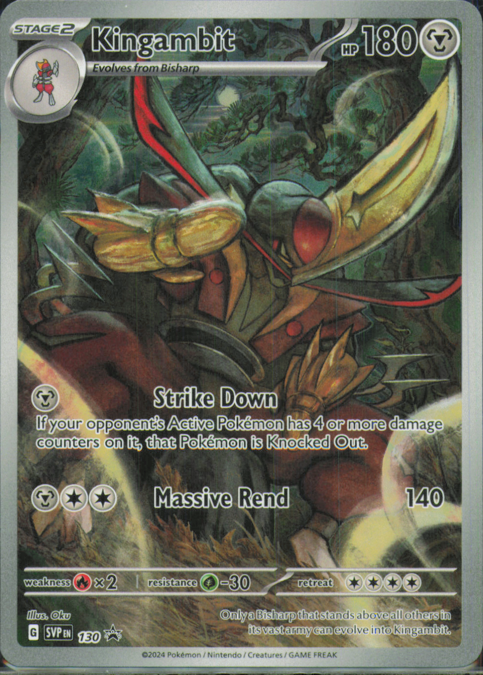 Kingambit Promo SV: Scarlet & Violet Promo Cards 130 NM