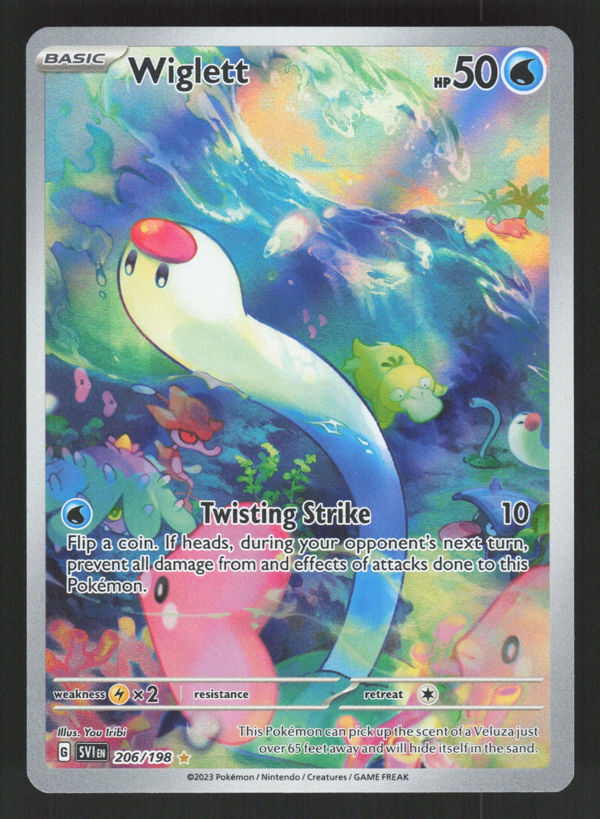 Wiglett Illustration Rare SV01: Scarlet & Violet Base Set 206/198 NM