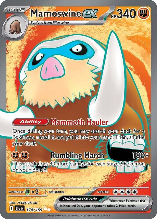 Mamoswine ex Ultra Rare SV09: Journey Together 174/159 NM