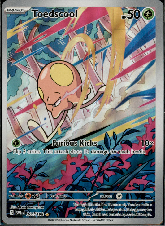 Toedscool Illustration Rare SV01: Scarlet & Violet Base Set 201/198 NM