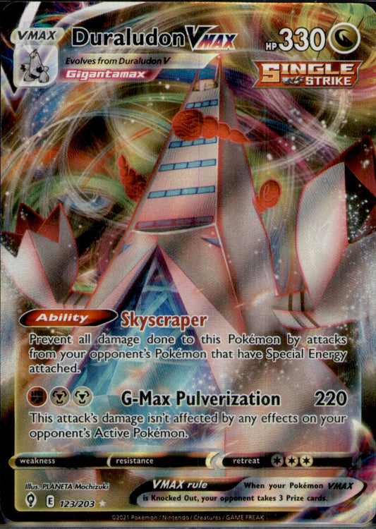 Duraludon VMAX Ultra Rare SWSH07: Evolving Skies 123/203 NM