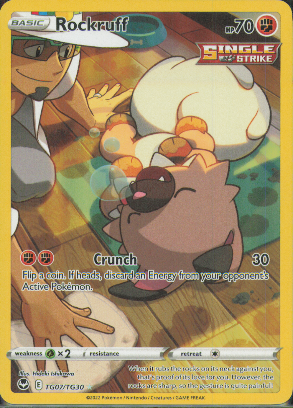 Rockruff Ultra Rare SWSH12: Silver Tempest Trainer Gallery TG07/TG30 NM