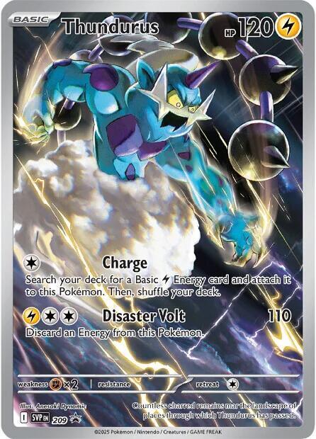 Thundurus Promo SV: Scarlet & Violet Promo Cards 209 NM (Back)