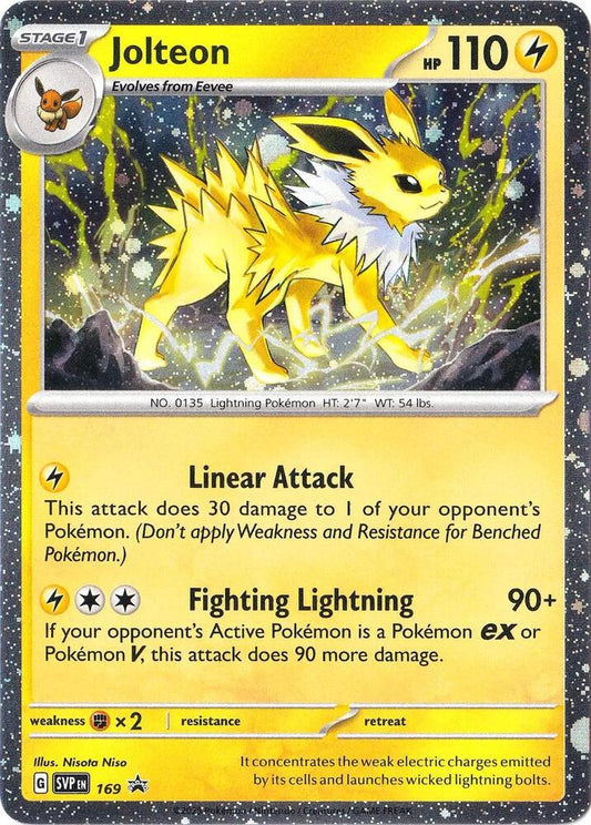Jolteon - (Cosmos Holo) Rare SV: Scarlet & Violet Promo Cards 169 NM (Back)