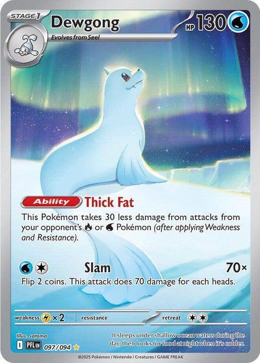 Dewgong Illustration Rare ME02: Phantasmal Flames 097/094 NM