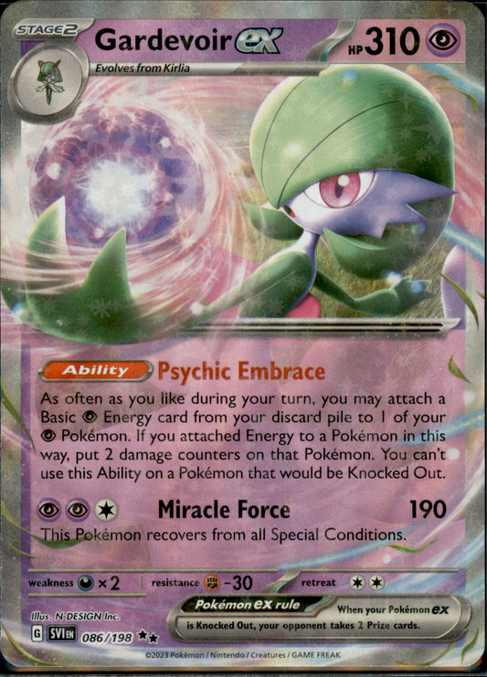 Gardevoir ex Double Rare SV01: Scarlet & Violet Base Set 086/198 NM