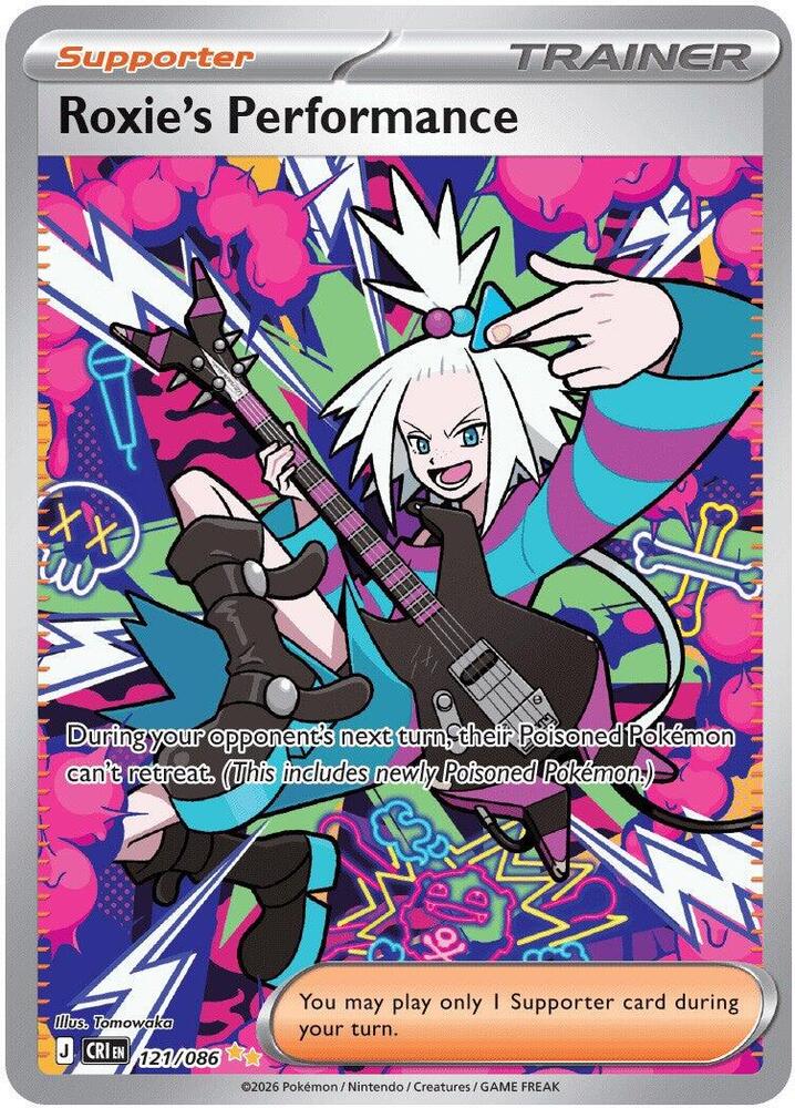 Roxie's Performance Special Illustration Rare ME04: Chaos Rising 121/086 NM (Back)