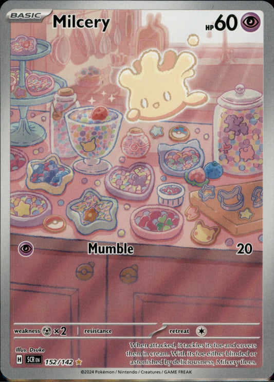Milcery Illustration Rare SV07: Stellar Crown 152/142 NM