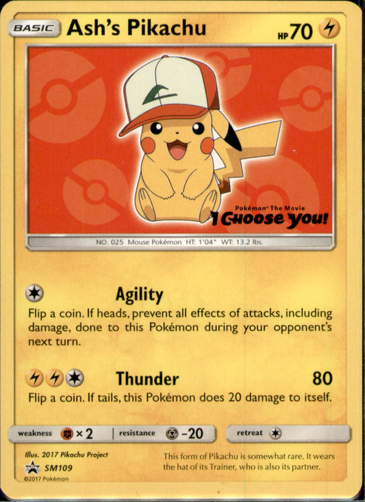 Ash's Pikachu Promo SM Promos SM109 LP