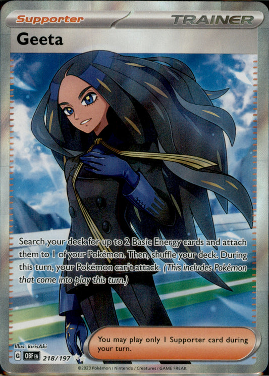 Geeta Ultra Rare SV03: Obsidian Flames 218/197 NM