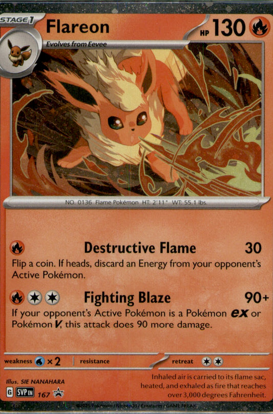 Flareon - (Cosmos Holo) Promo SV: Scarlet & Violet Promo Cards 167 NM