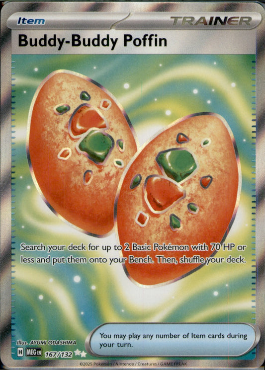 Buddy-Buddy Poffin Ultra Rare ME01: Mega Evolution 167/132 NM