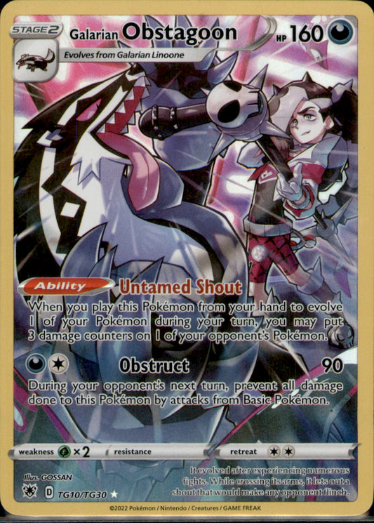 Galarian Obstagoon Ultra Rare SWSH10: Astral Radiance Trainer Gallery TG10/TG30 