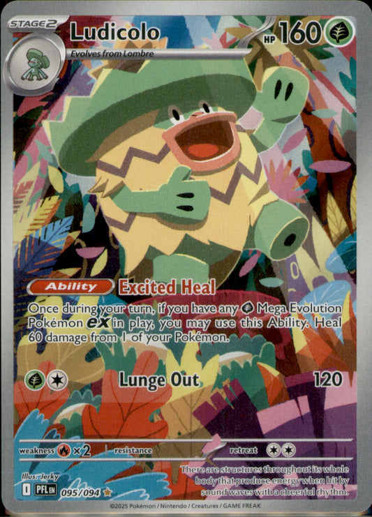 Ludicolo Illustration Rare ME02: Phantasmal Flames 095/094 NM