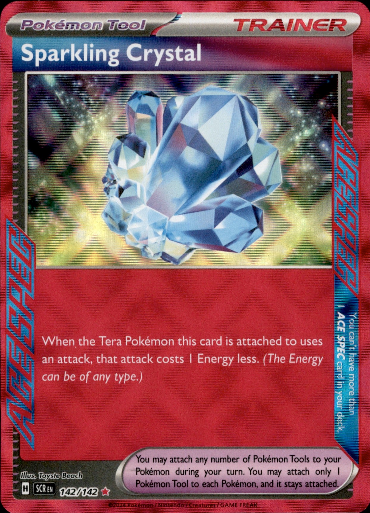 Sparkling Crystal ACE SPEC Rare SV: Prismatic Evolutions 129/131 NM
