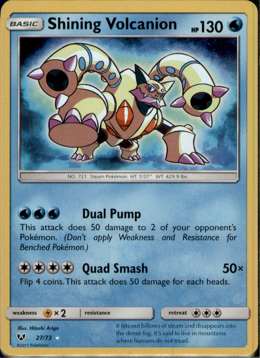 Shining Volcanion Shiny Holo Rare Shining Legends 27/73 NM