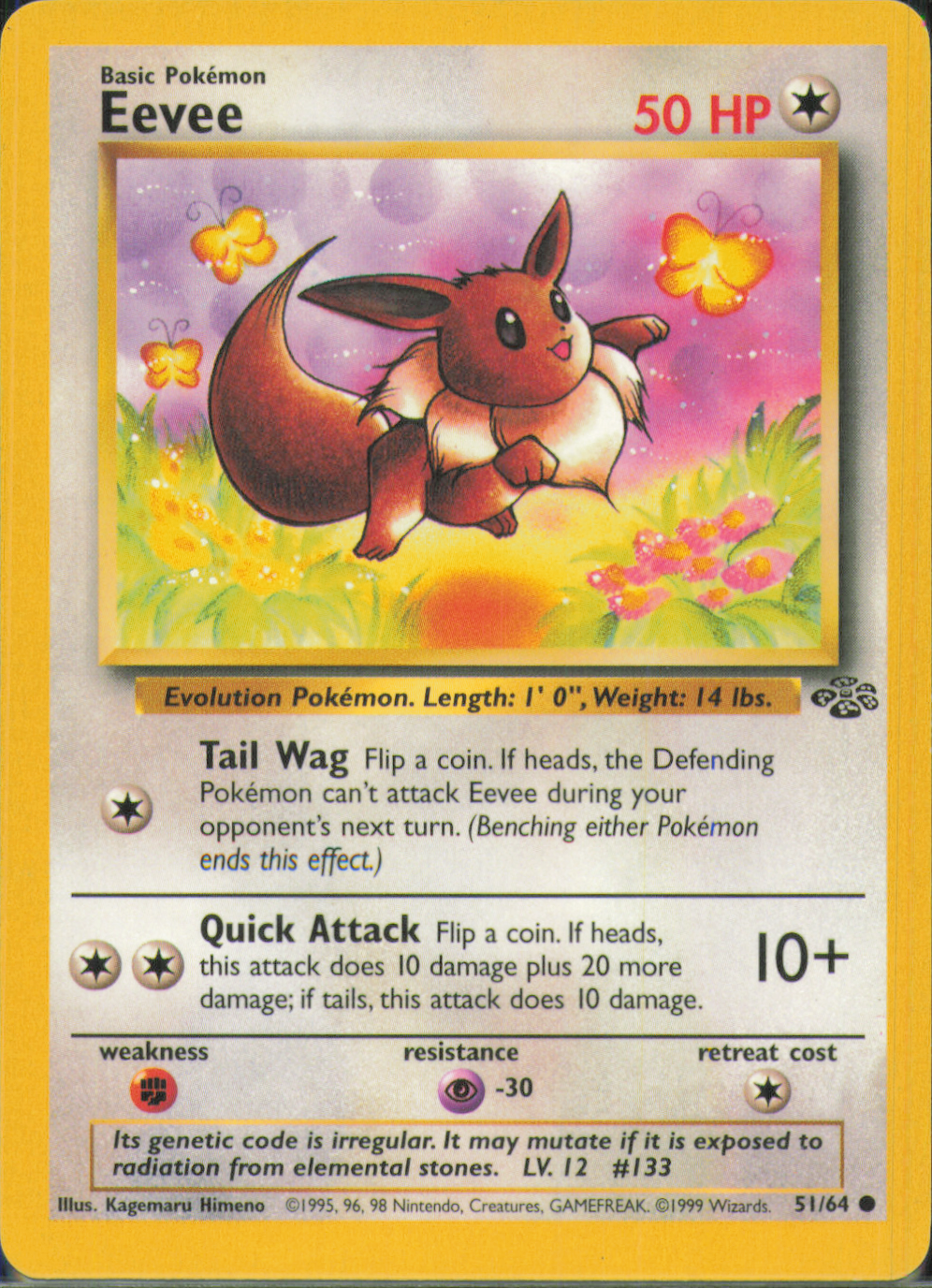 Eevee Common Jungle 51/64 NM