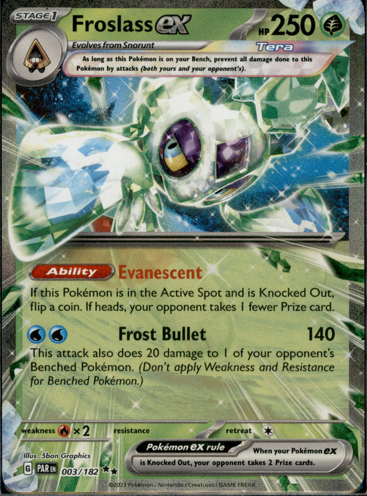 Froslass ex Double Rare SV04: Paradox Rift 003/182 NM
