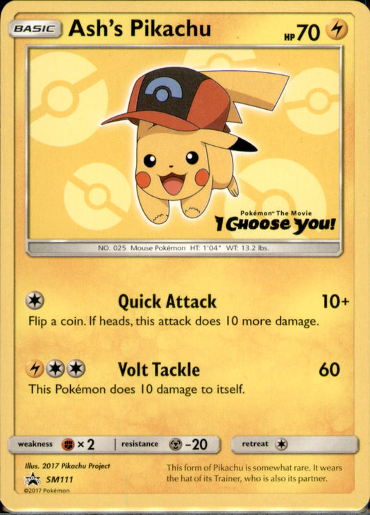 Ash's Pikachu Promo SM Promos SM111 LP