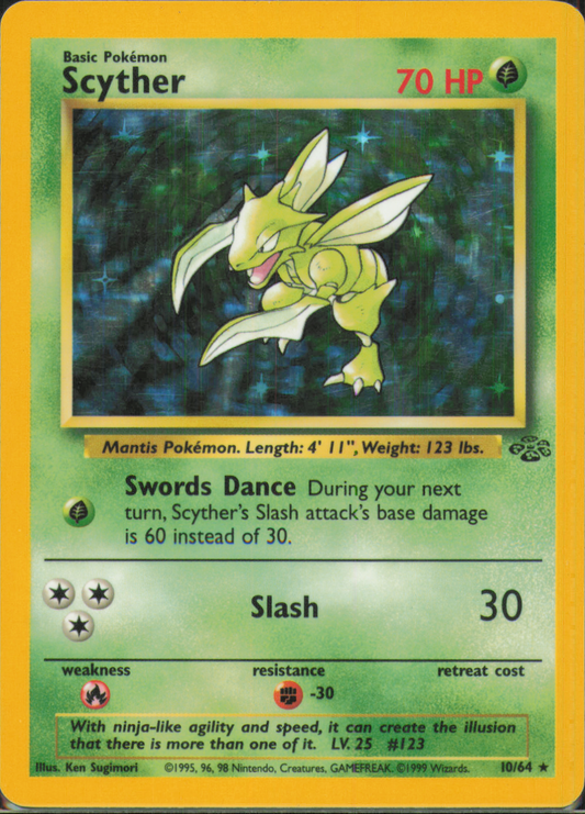 Scyther (10) Holo Rare Jungle 10/64 NM