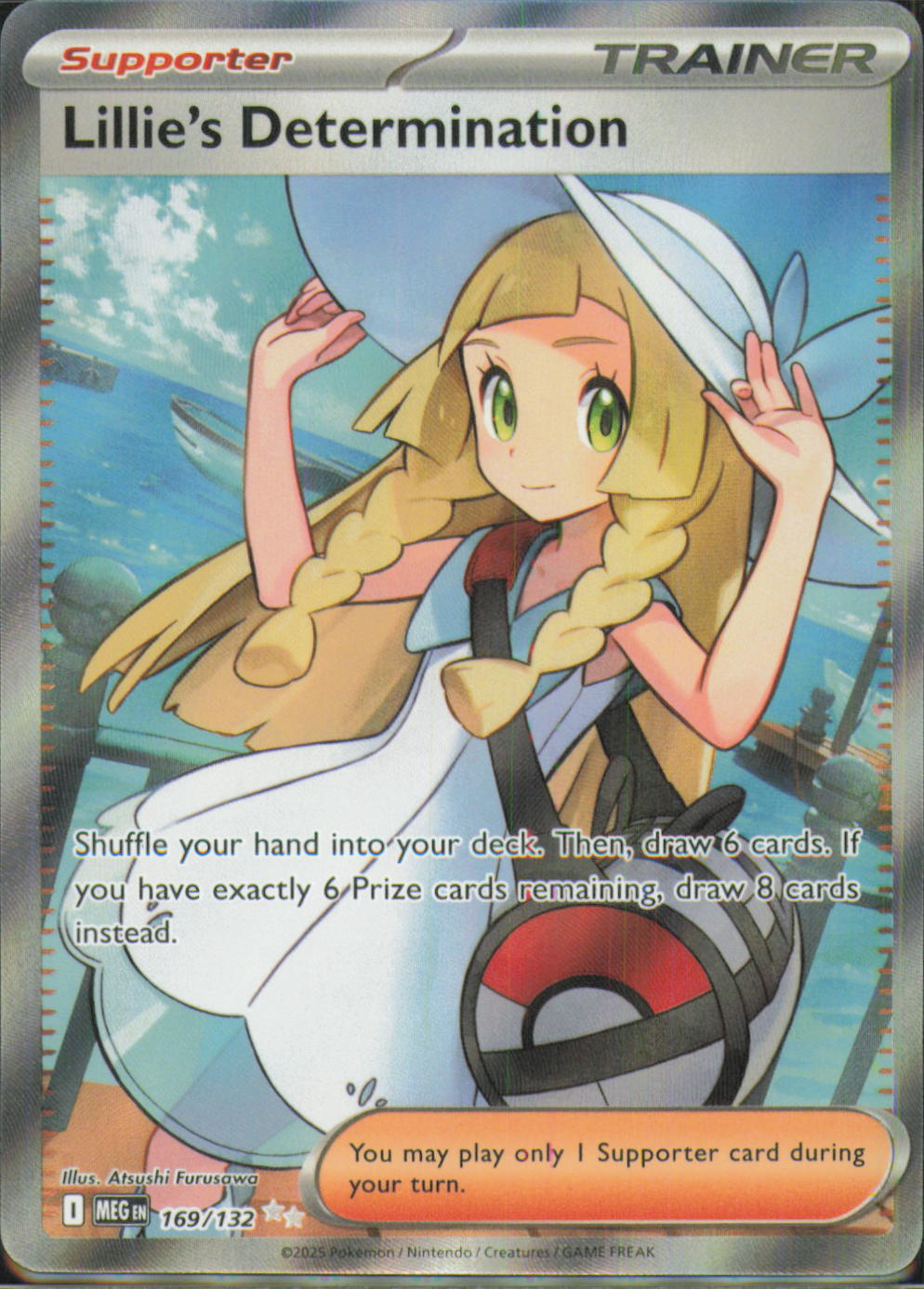 Lillie's Determination Ultra Rare ME01: Mega Evolution 169/132 NM
