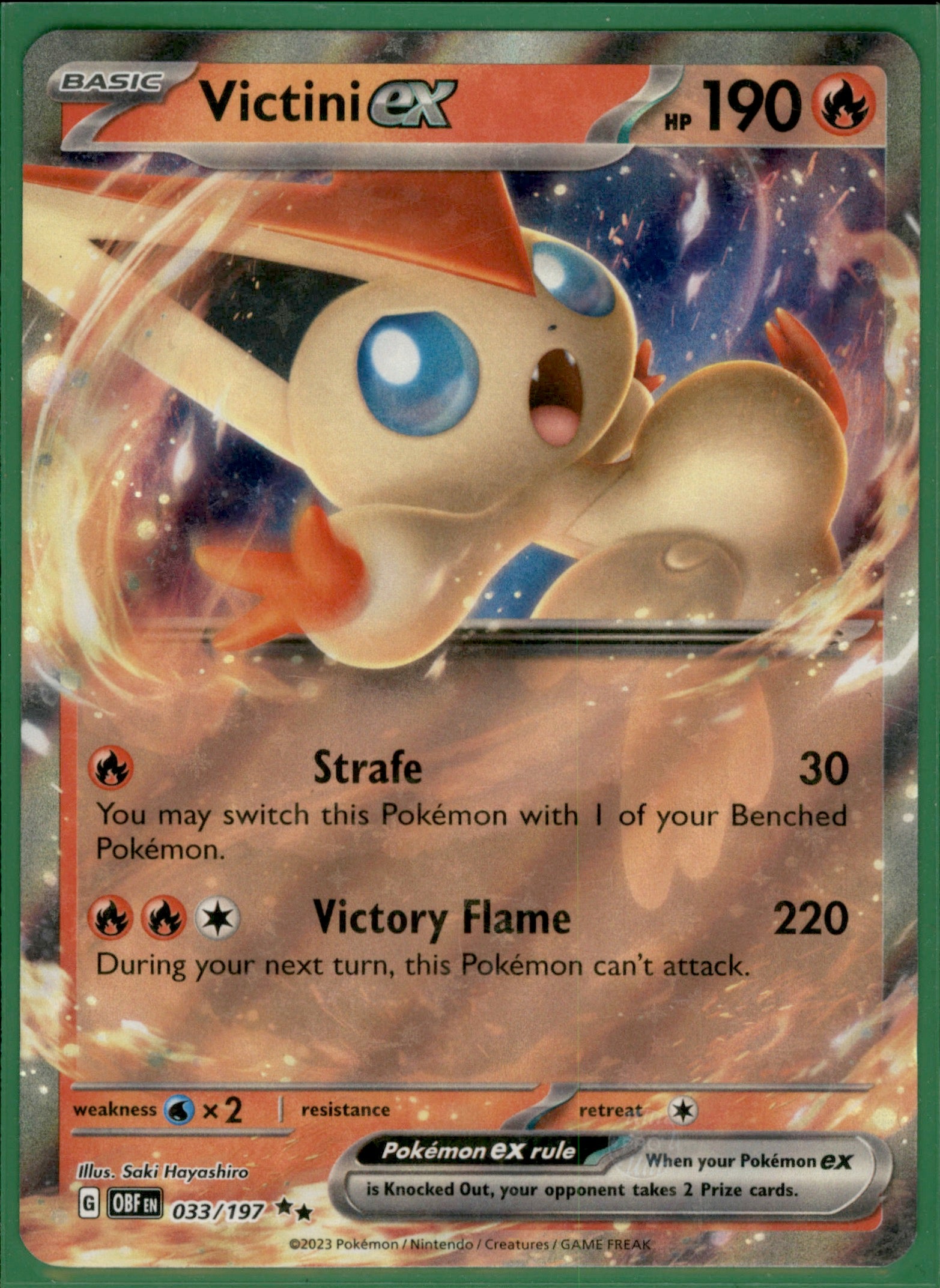 Victini ex Double Rare SV03: Obsidian Flames 033/197 NM
