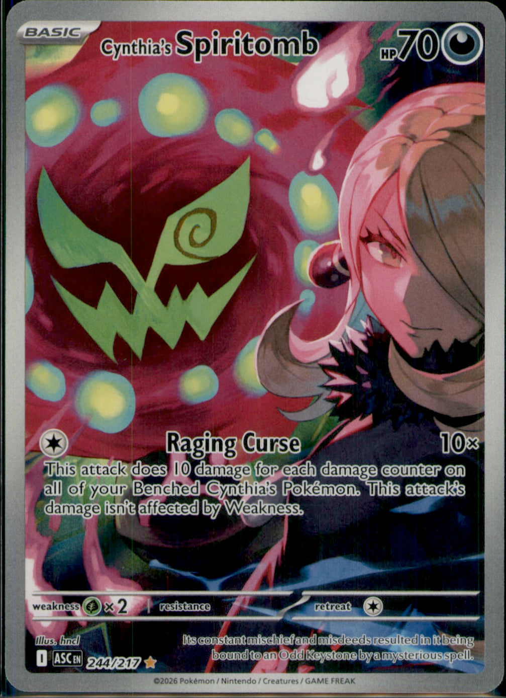 Cynthia's Spiritomb Illustration Rare ME: Ascended Heroes 244/217 NM