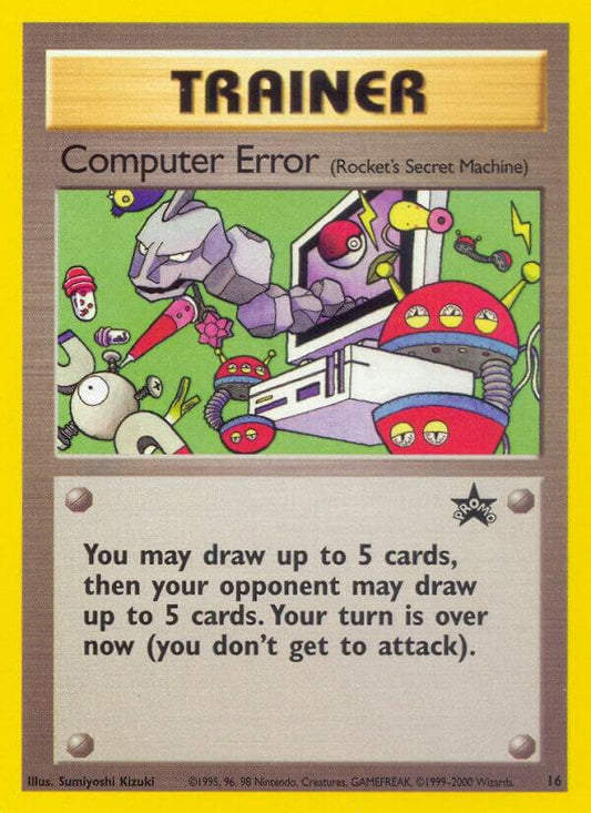 Computer Error (Rocket's Secret Machine) WoTC Promo 16/53 - NM Graded PSA 9 (Back)