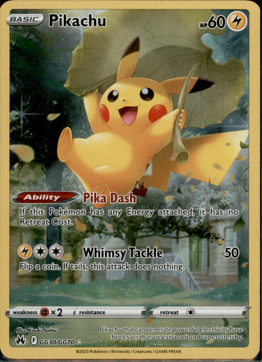 Pikachu Ultra Rare Crown Zenith: Galarian Gallery GG30/GG70 NM