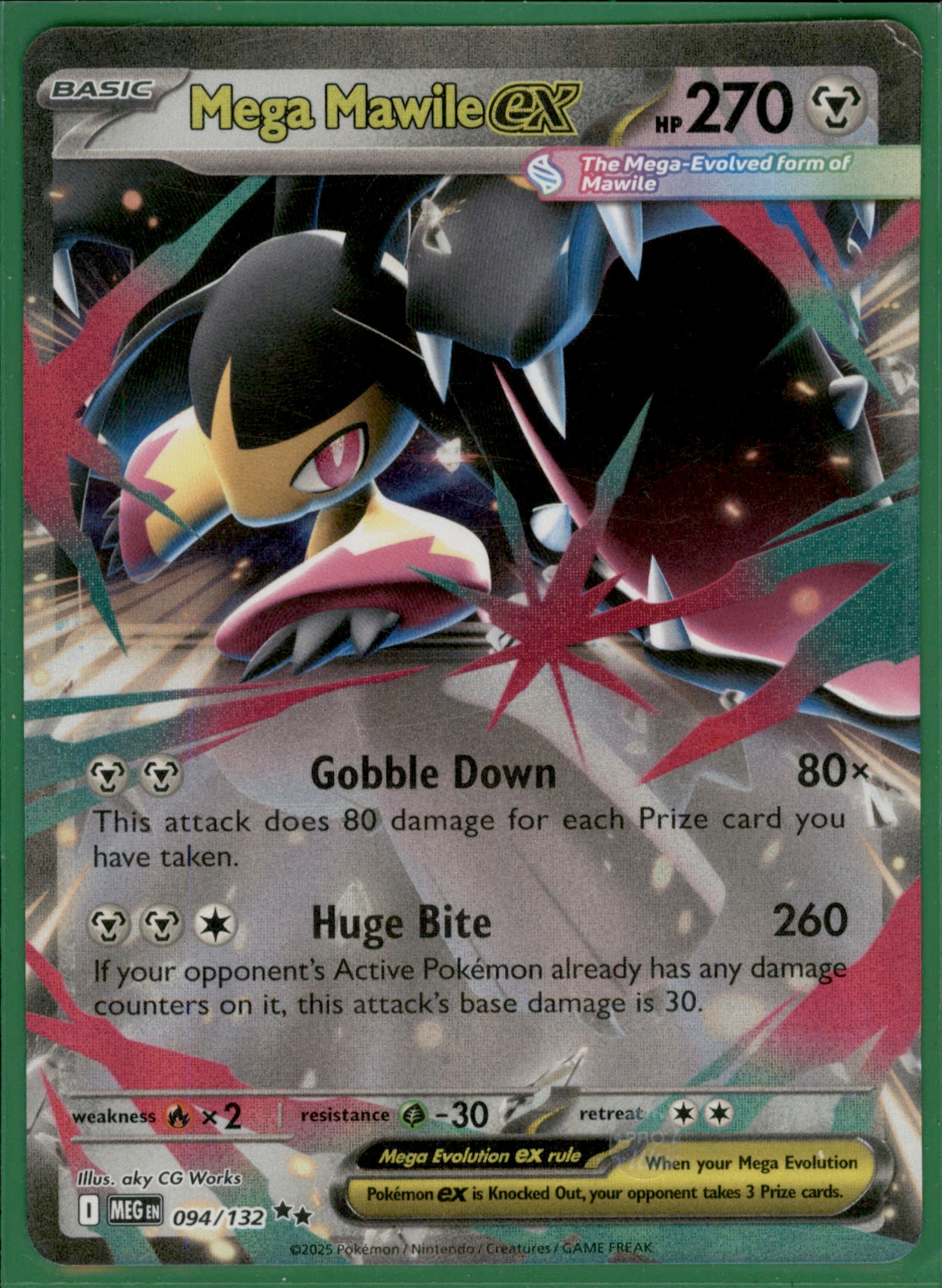 Mega Mawile ex - Double Rare ME01: Mega Evolution 094/132 NM
