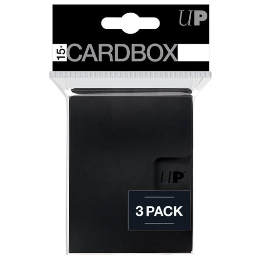ULTRA PRO PRO 15+ Card Box 3-pack: Black