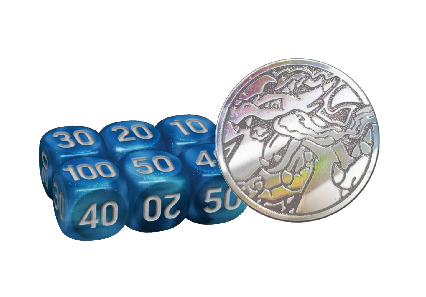 Mega Charizard UPC Coin and Dice