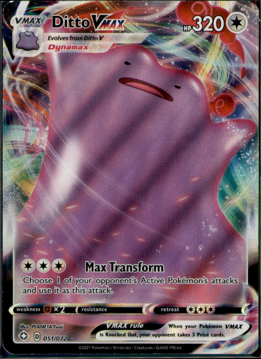 Ditto VMAX Ultra Rare Shining Fates 051/072 NM