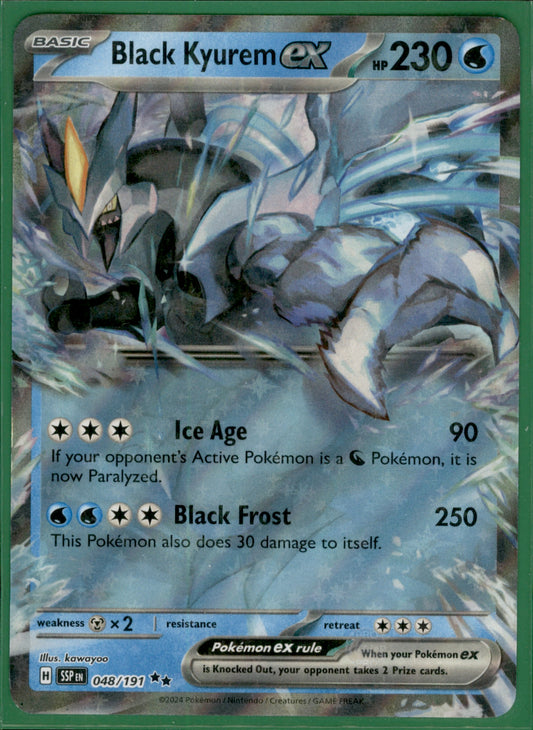 Black Kyurem ex Double Rare SV08: Surging Sparks 048/191 NM