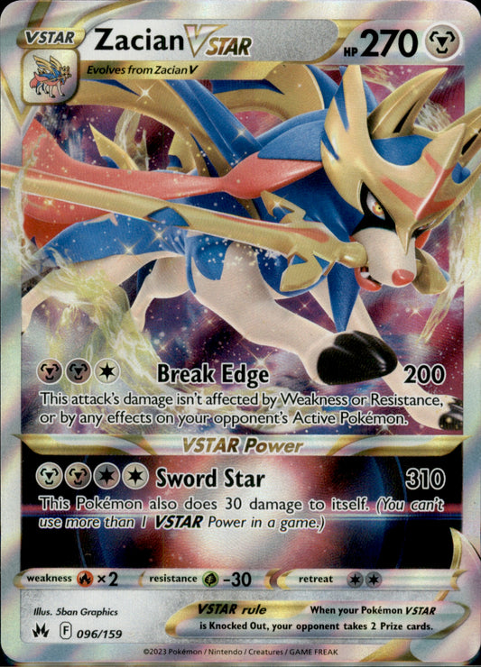 Zacian VSTAR Ultra Rare Crown Zenith 096/159 NM