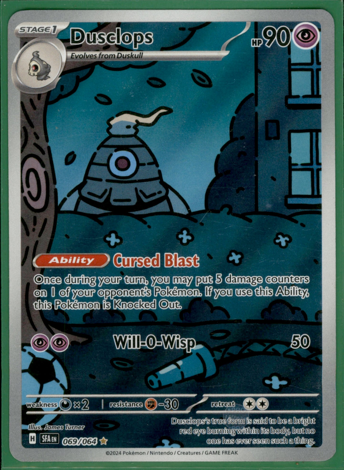 Dusclops Illustration Rare SV: Shrouded Fable 069/064 NM