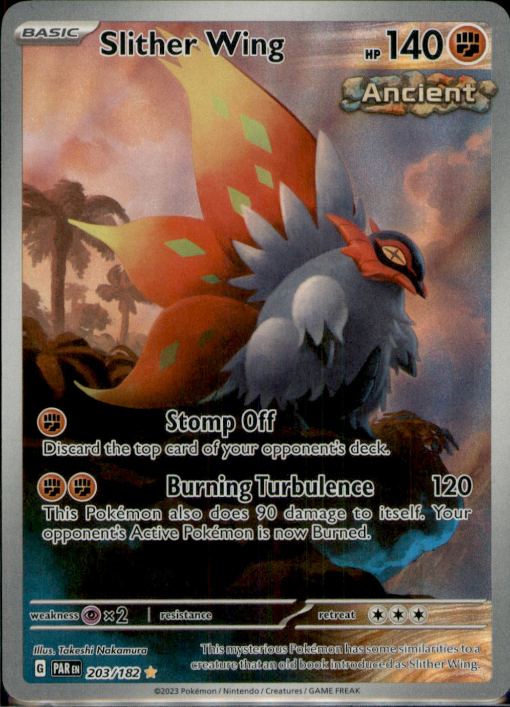 Slither Wing Illustration Rare SV04: Paradox Rift 203/182 NM
